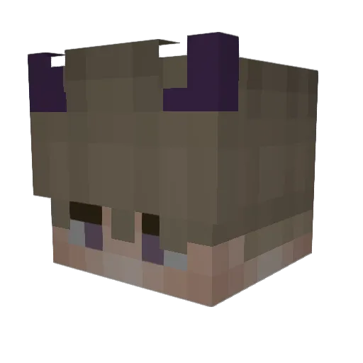 godnils Minecraft avatar head, 3D render