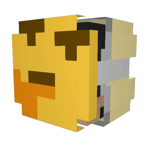 godnld87387 Minecraft avatar head, 3D render