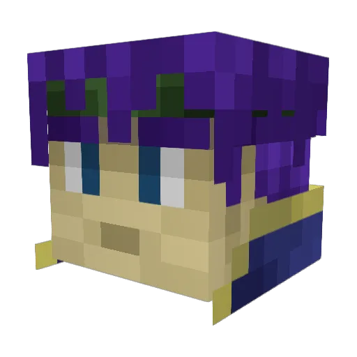 godofmulch Minecraft avatar head, 3D render