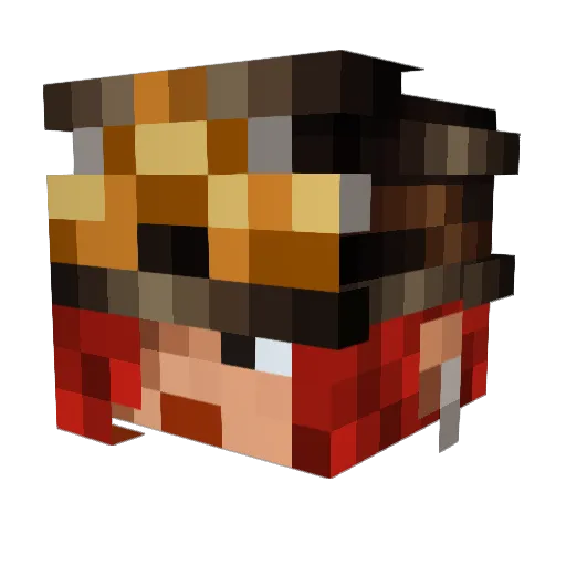godofmypants Minecraft avatar head, 3D render