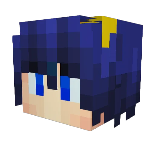 godofpigeon Minecraft avatar head, 3D render