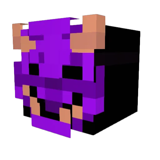 godongman Minecraft avatar head, 3D render