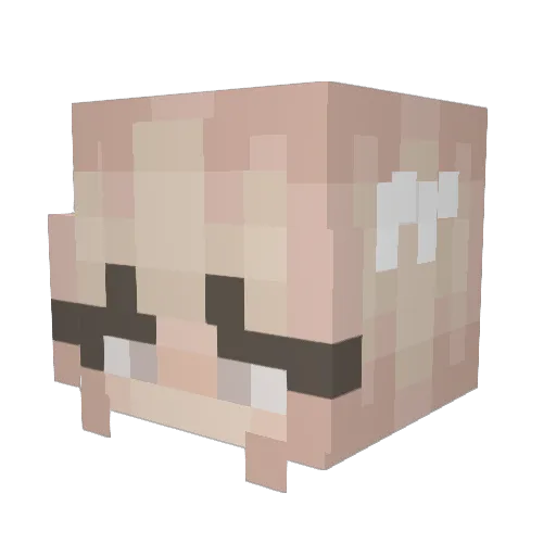 godoteo29 Minecraft avatar head, 3D render