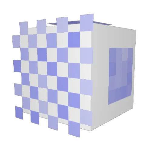 godponyback Minecraft avatar head, 3D render