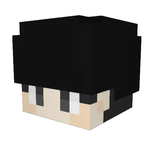 godrainC Minecraft avatar head, 3D render