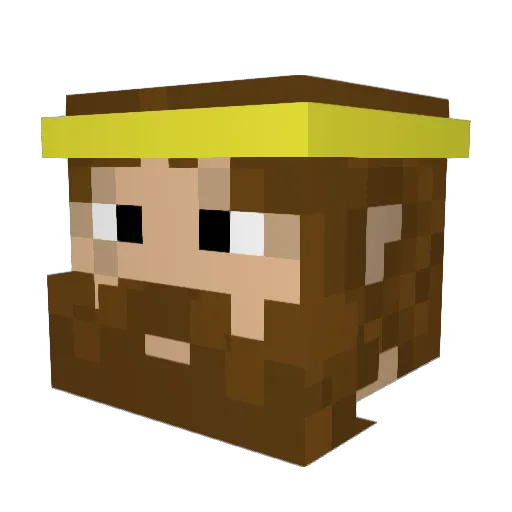 godsammy Minecraft avatar head, 3D render
