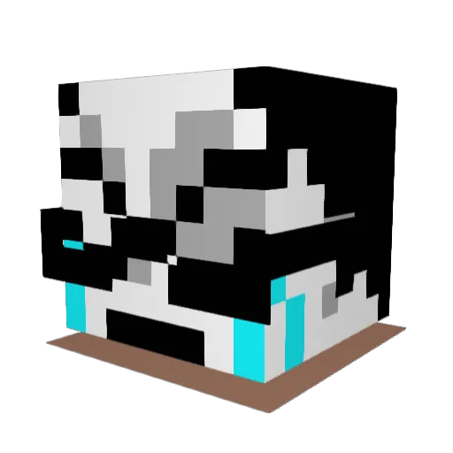 godsasso Minecraft avatar head, 3D render