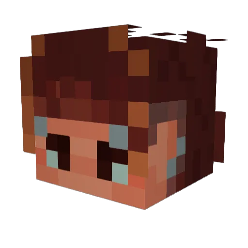 godsdogg Minecraft avatar head, 3D render