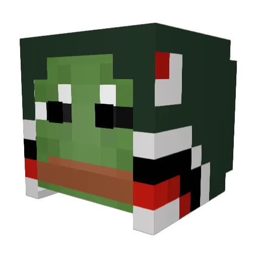 godvinum Minecraft avatar head, 3D render