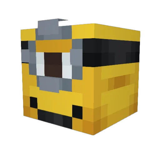 godwexx Minecraft avatar head, 3D render