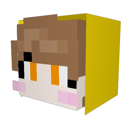 goedo_D Minecraft avatar head, 3D render