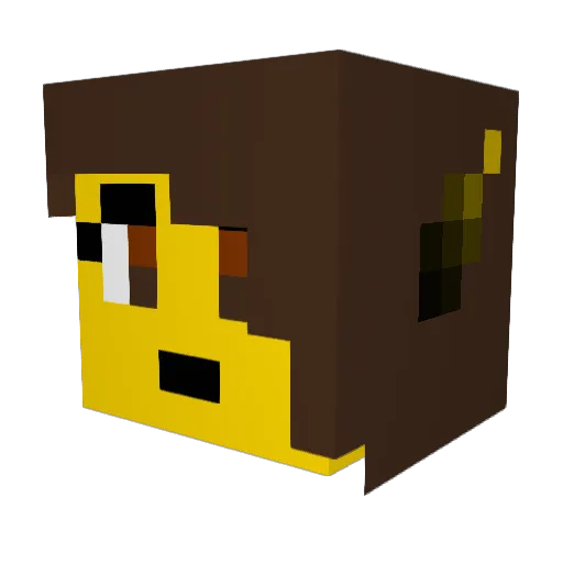 goekce Minecraft avatar head, 3D render