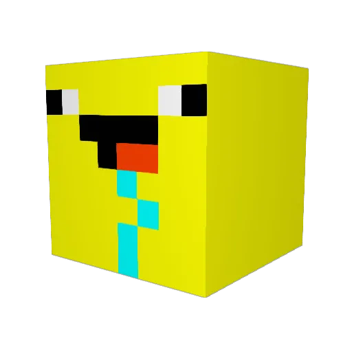 gofaren Minecraft avatar head, 3D render