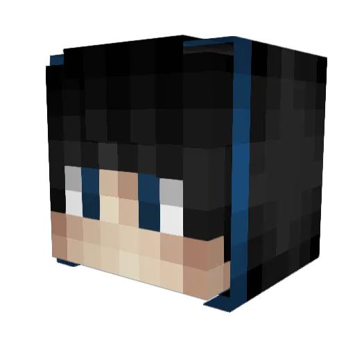 gofish68 Minecraft avatar head, 3D render