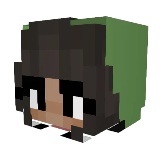gofrickthyself Minecraft avatar head, 3D render