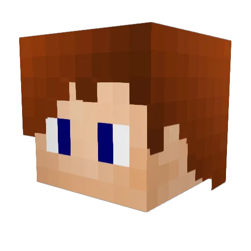 goggle2109 Minecraft avatar head, 3D render