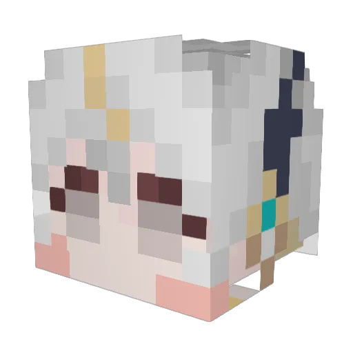 gogi_banchan Minecraft avatar head, 3D render