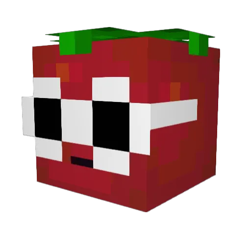 gogorica Minecraft avatar head, 3D render