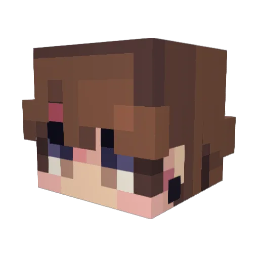 gogosgeorge Minecraft avatar head, 3D render
