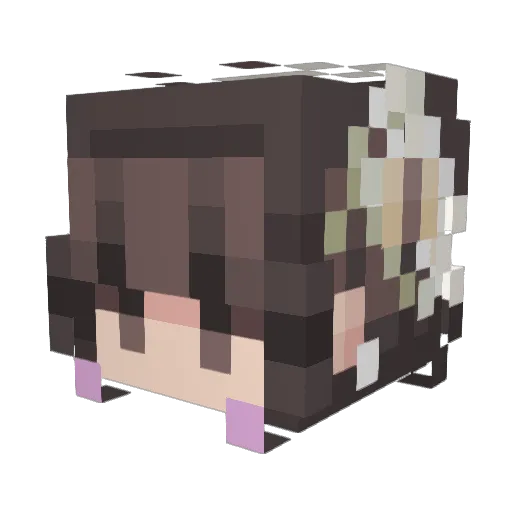 gogoyangii Minecraft avatar head, 3D render