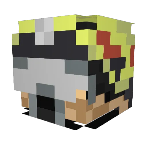 goguss_ Minecraft avatar head, 3D render