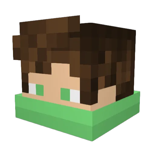 gogy_3012 Minecraft avatar head, 3D render