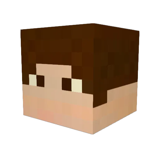 gogzikman Minecraft avatar head, 3D render