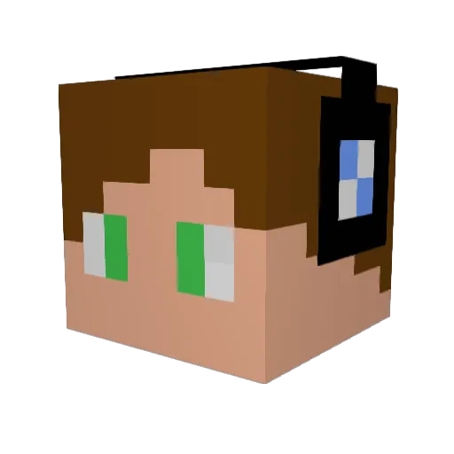 gohan1013 Minecraft avatar head, 3D render