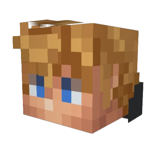 goharley13 Minecraft avatar head, 3D render