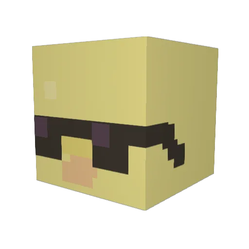 gohill Minecraft avatar head, 3D render