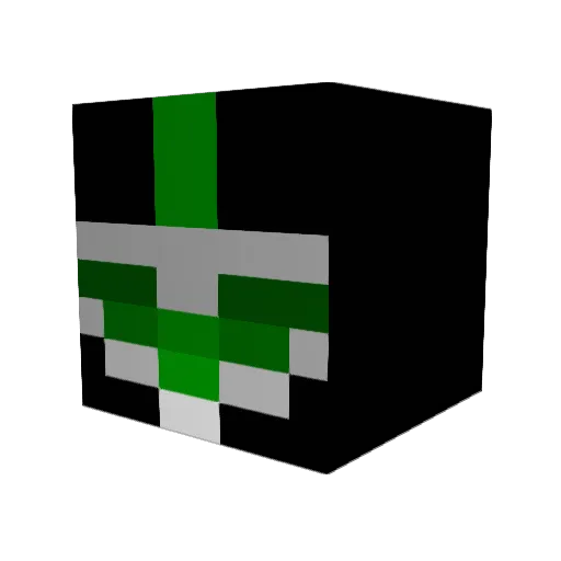 goizou Minecraft avatar head, 3D render