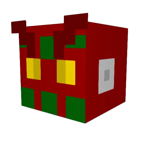gojatriya Minecraft avatar head, 3D render