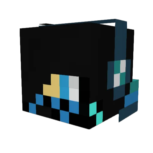 gojets1 Minecraft avatar head, 3D render