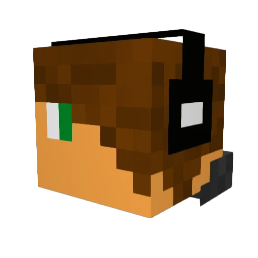 gojira3 Minecraft avatar head, 3D render