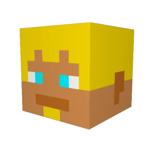 gojo_stsuto Minecraft avatar head, 3D render