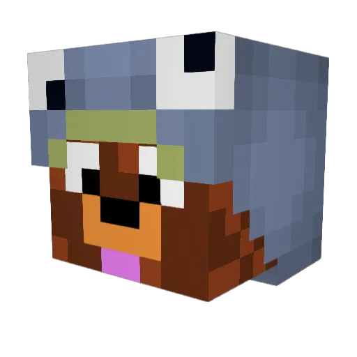 goju999 Minecraft avatar head, 3D render