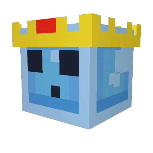 gokart59 Minecraft avatar head, 3D render