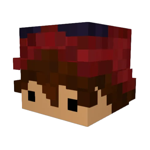 gokoz Minecraft avatar head, 3D render