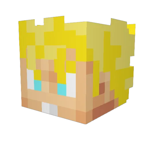 goku4576 Minecraft avatar head, 3D render