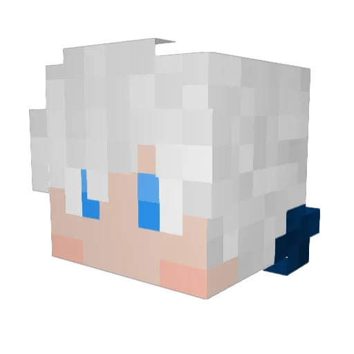 gokuri22 Minecraft avatar head, 3D render