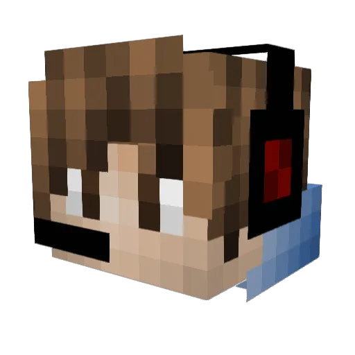 gokurocks9 Minecraft avatar head, 3D render