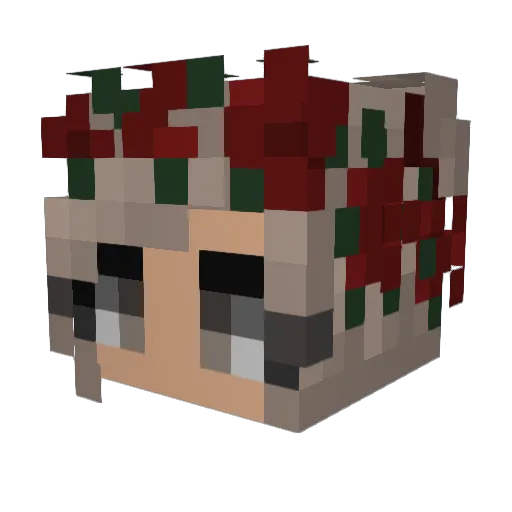 goldSunrise Minecraft avatar head, 3D render