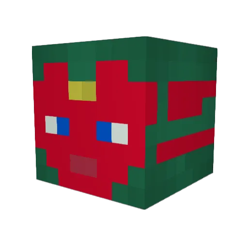 gold_can123 Minecraft avatar head, 3D render