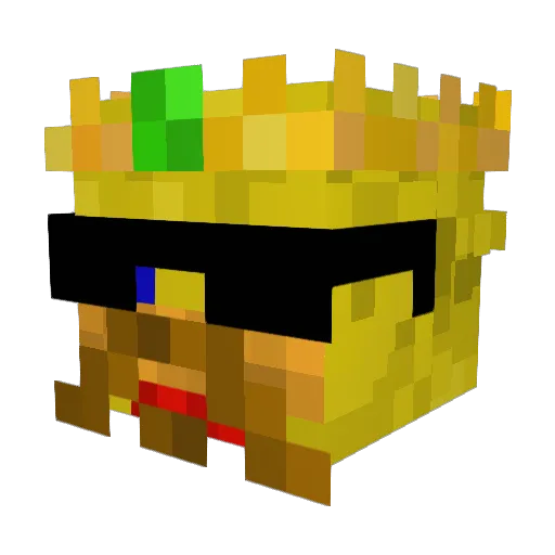 gold_chicken123 Minecraft avatar head, 3D render