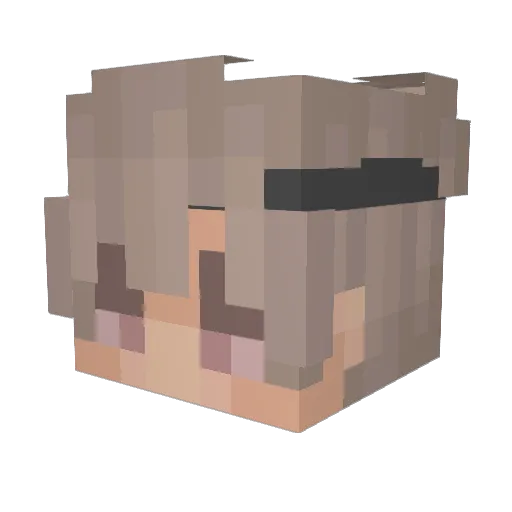gold_miner18 Minecraft avatar head, 3D render