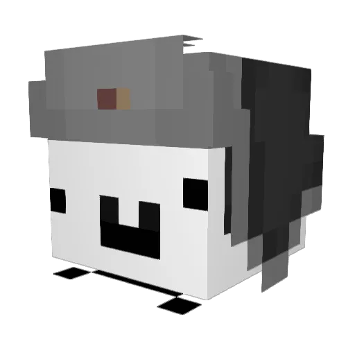 gold_mpvp Minecraft avatar head, 3D render