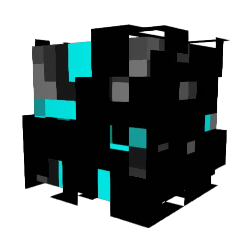 goldbeeren Minecraft avatar head, 3D render