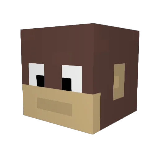 goldbrick644 Minecraft avatar head, 3D render