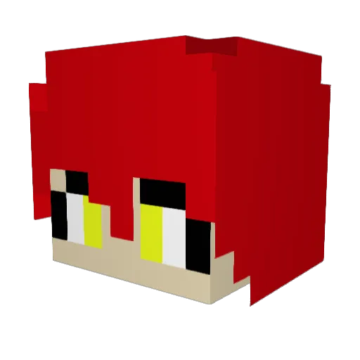 goldcomet123 Minecraft avatar head, 3D render