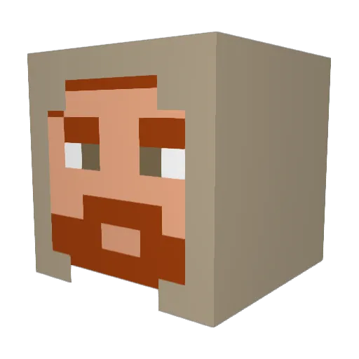goldelf123 Minecraft avatar head, 3D render